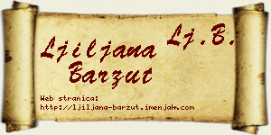 Ljiljana Barzut vizit kartica